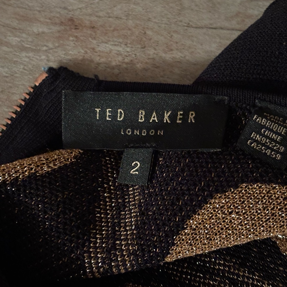 TED BAKER UZENIAA JOYOUS HEART KNIT DRESS SIZE 2 - Picture 6 of 6